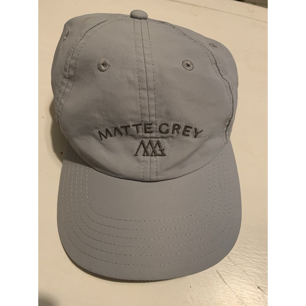 Matte Grey Haus of Grey Golf Hat Baseball Cap Strapback Adjustable Adult